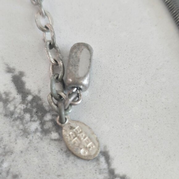 Vintage Marjorie Baer Necklace Abstract Pendant Lobster Clasp Statement Jewelry - Picture 6 of 8